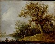Jan van Goyen Pond in the Woods. Sweden oil painting artist